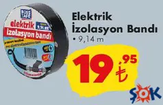 BOSS TAPE ELEKTRİK İZOLASYON BANDI 9,14 M fiyat ve kampanya bilgisi